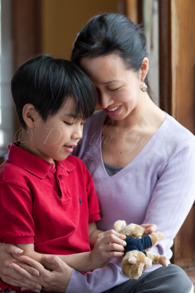 Asian mom & son