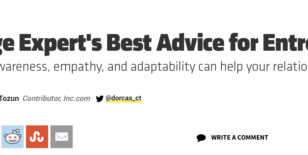 Best Advice for Married Entrepreneurs for Inc. Magazine