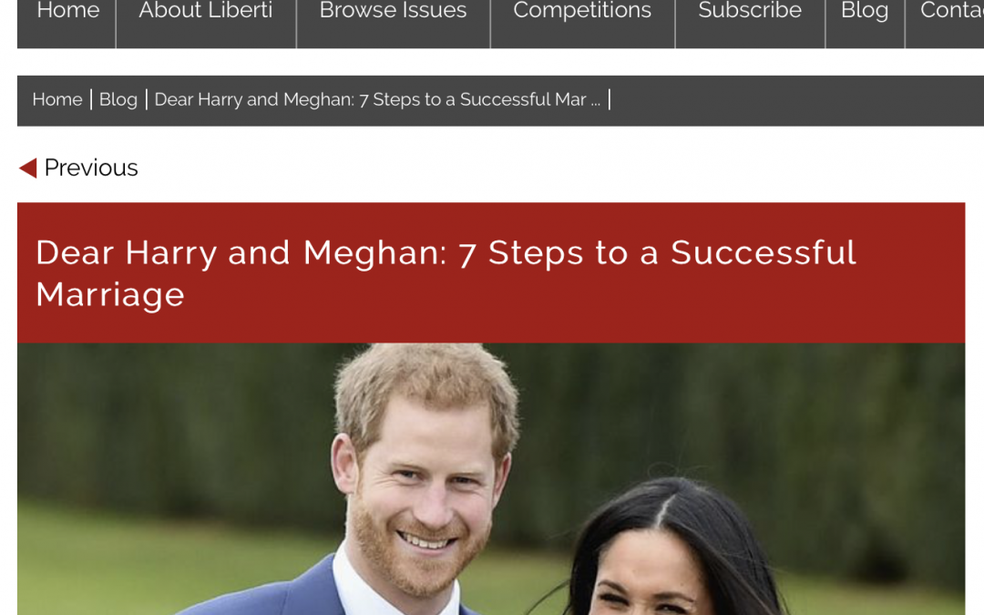 Dear Harry and Meghan: Seven Strategies for a Successful Marriage